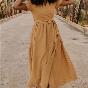 Rylee Cru Eyelet Wrap Dress